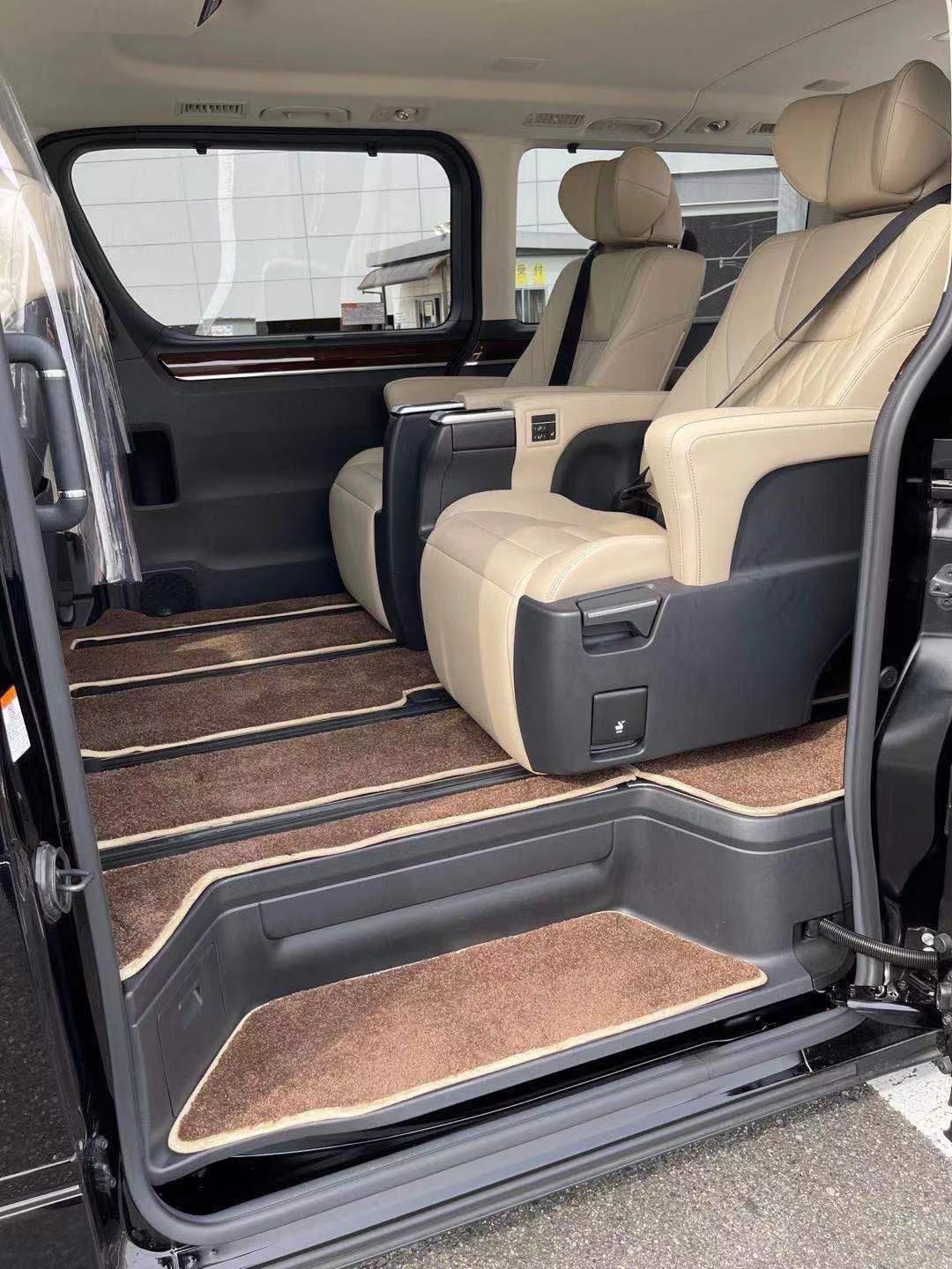 Open sliding door showing easy step-in access