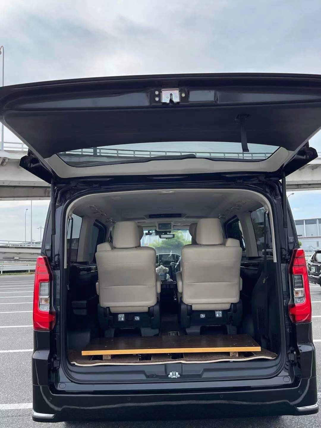 Open tailgate showing rear luggage space